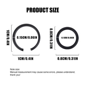 12 Sets 3/8" Impact Retaining Ring Clip, Impact Friction Rings with O-Ring Durable Replacement Parts for Electric & Pneumatic Type Wrench