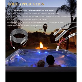 25-175-0337 Sensor Assembly with Temp and Hi-Limit Sensor Fits for Balboa Water Group Systems Replace for 30337 30337KIT 30288