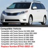 Compatible with 2012-2020 Toyota Sienna Left Driver Side Mirror Cap