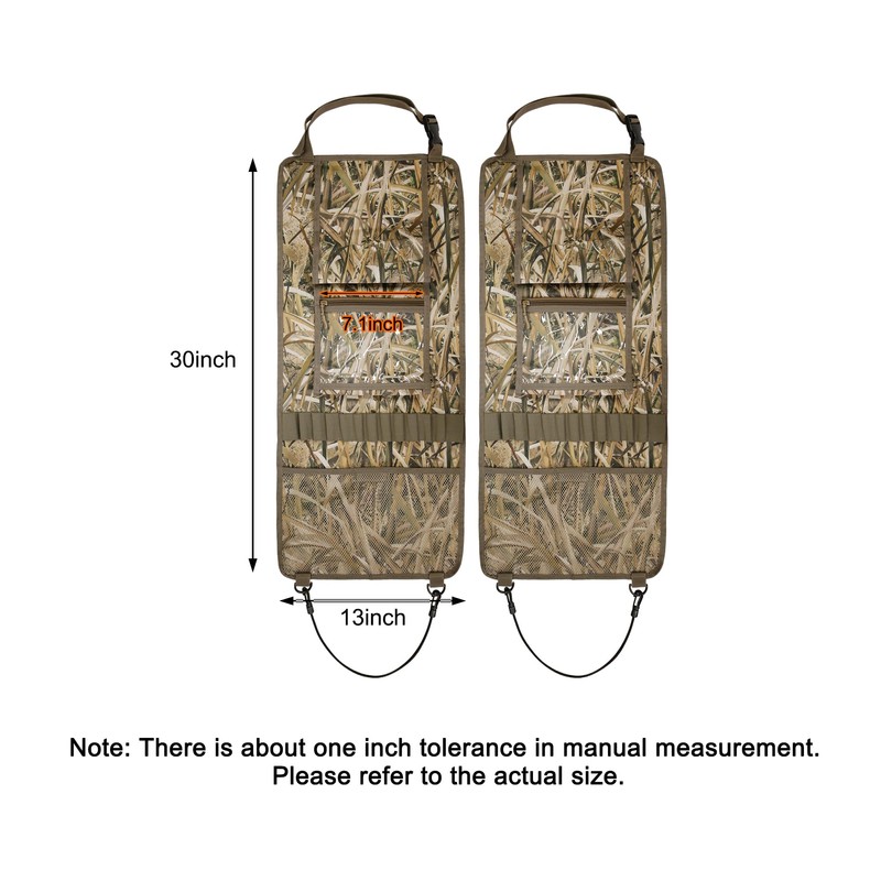 MYDAYS 2 Pack Tactical Seat Back Gun Rack, Camo Front