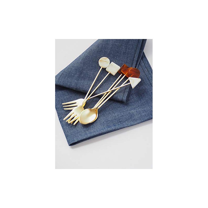 高桑金属 アクリルカトラリー ブロック ベッコウ スプーン シカク