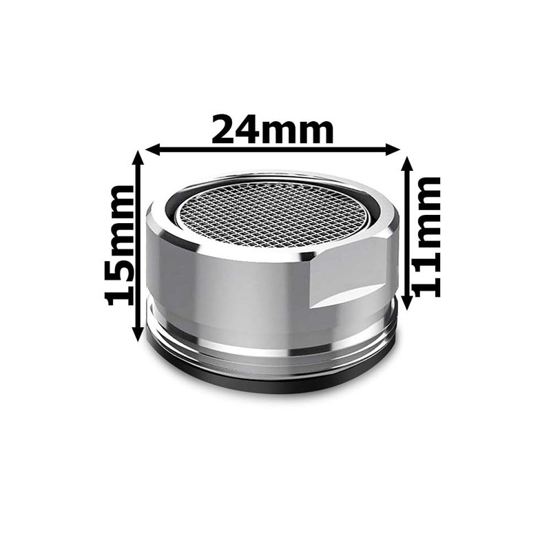 PARENCE. - Set of 2 Chrome Stainless Steel Faucet Aerators