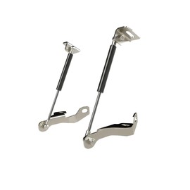 Vanspeed Transit Hood Strut Kit, Hydraulic Gas Shocks for Ford Transit 2019+, Eliminates Factory Hood Prop, Easy 10-Min Install, Stainless Steel Brackets, CNC Cut for Precise Fitment