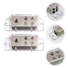 Operitacx 2 Stück Tragbarer Stromverteilerblock Kanal Auto Audio Stereo Splitter