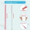 50pcs Reusable Plastic Straws,Drinking Plastic with Cleaning Brush,Dishwasher Safe,Reusable Hard