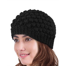 Dahlia Women's Knitted Wide Headband - Black