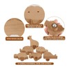 Povxlum 6pcs Wooden Animal Cabinet Knobs Decorative Dresser Knobs with