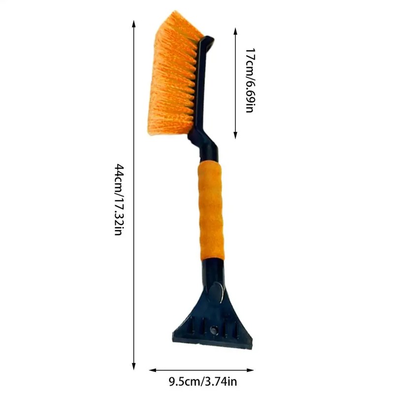 2-in-1 Car Snow Brush & Ice Scraper – 44cm Windshield