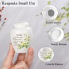 SOITIS Ceramic Mini Urn for Ashes - 2.8 Inch Elegant