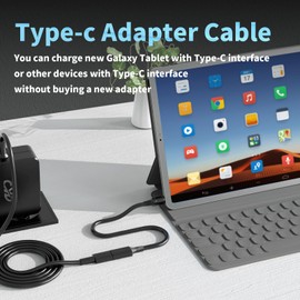 3.28Ft (1m) 5.5mm x 2.1mm USB C to DC Adapter Cable, 15w PD Type C Female to Male Cable for Tablet PC, Bluetooth Speaker, IP Camera, Webcam Router, 2Pack
