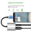 XIIVIO 2 en 1 USB C Audio y Adaptador de