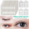 Jaeskeclip 600pcs Eyelid Tape for Hooded Eyes Invisible, Eyelid Tape