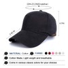 Baseball Cap Unisex Adjustable Women's Baseball Cap, black A