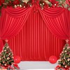 30ft x 10ft Wrinkle Free Red Backdrop Curtains for Parties,