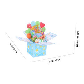 Operitacx 1Set Handmade Greeting Card for Family Friends Blank Inside for Personal Messages Unique Keepsake for Birthdays Home Party Decoration