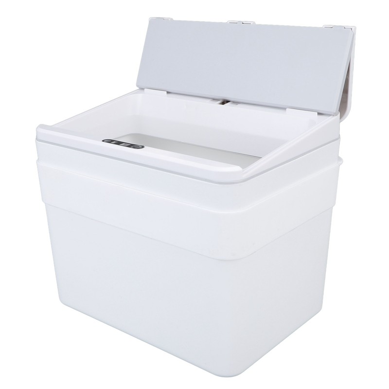 8L Bathroom Trash Can with Lid Automatic Garbage Can USB
