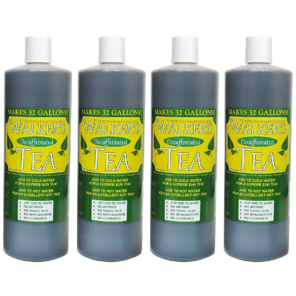 Liquid Tea Concentrate Without Caffeine 4-Pack - Makes 128 Gallons!