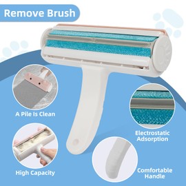 BzmxsLZ Pet Grooming Kit, Pet DeShedder, Cat and Dog Brush, Cat Nail Clipper, Pet Bath Massage Brush -5-Piece