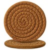 2 posavasos marrones, 4.3 pulgadas
