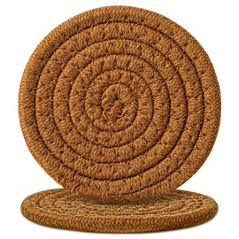 2 posavasos marrones, 4.3 pulgadas
