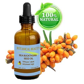 Botanical Beauty SEABUCKTHORN SEED OIL 100% Pure. Skin Care. Effectively Reduces Wrinkles, Dryness and Skin Lines. 0.5 Fl.oz.- 15 ml.