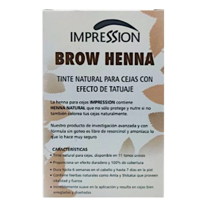 Impression Kit Henna Cejas Hd Tipo Microblading Semipermanente Tonos