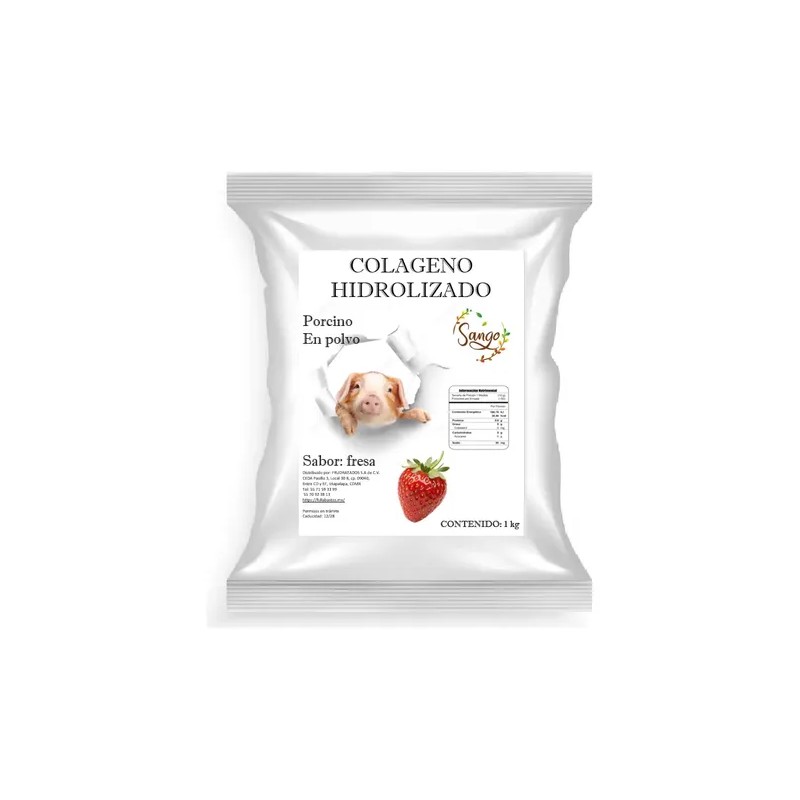Colageno Hidrolizado Porcino Puro 1000 Gramos Sabores Sango