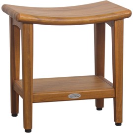 18" Sumba-Bjon Solid Top Teak Shower Bench