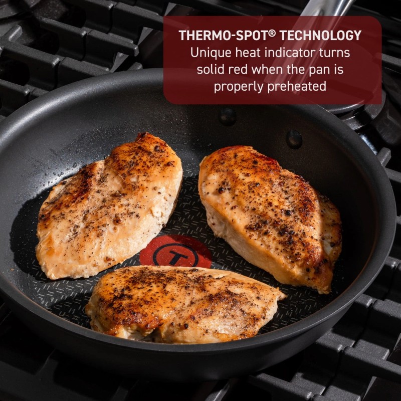 T-fal Cook & Strain 2pc Frypan Set - 10" &