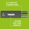 Tracer Tough Construction Pencil Replacement Leads Set - 6 x