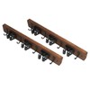 2pcs Mop Broom Holder 3 Positions 4 Hooks Wall Mount