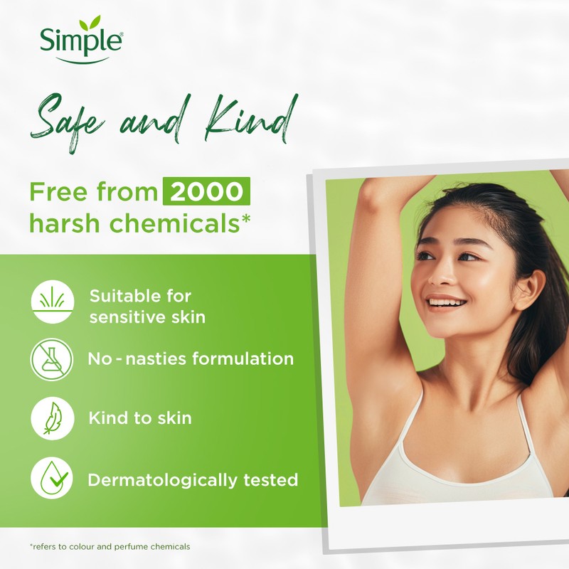 Simple Gentle Care Anti-Perspirant Roll On Deodorant 45ml