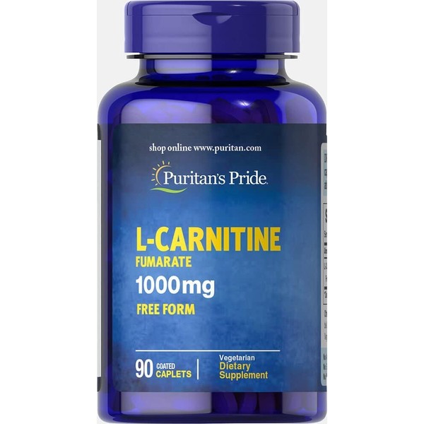 Suplemento de L-Carnitina | Por Puritan's Pride | 90 Cápsulas