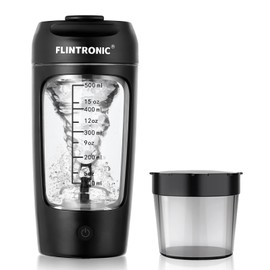 flintronic Protein Shaker Flasche, 650ML Elektrischer Protein Shaker, Automatischer Protein Mixer, USB C Wiederaufladbare Eiweiß Mixer, Shaker Cups für Proteinshakes Mahlzeitenersatz- BPA-Frei