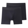 Terramar Men's Silkskins 6" Boxer Briefs, Black Air Cool, 2