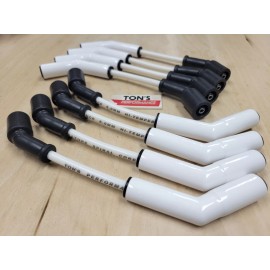 Ton's Ceramic LS GM Gen 4 LS3 LS4 LS7 8mm spark plug wires Chevy GMC White