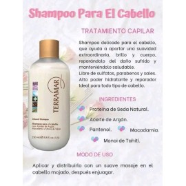 Shampoo Óleo Terramar Con Argan Y Macadamia 250 Ml