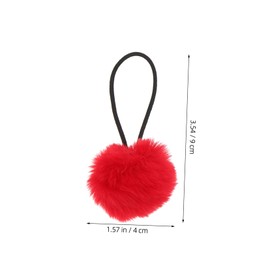 OATIPHO 16pcs Fur Ball Ponytail Holders Elastic Hair Ties for Adults Soft Comfortable Hair Scrunchies Colors Cute Fluffy Occasions