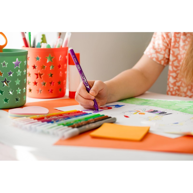 BIC Kids Kid Couleur Felt Tip Pens 36 Colours Water