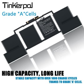 Tinkerpal A1820 Laptop Battery Compatible with MacBook Pro 15 A1707 (Late 2016, Mid 2017) 11.4V 76Wh