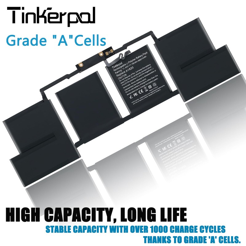 Tinkerpal A1820 Laptop Battery Compatible with MacBook Pro 15 A1707