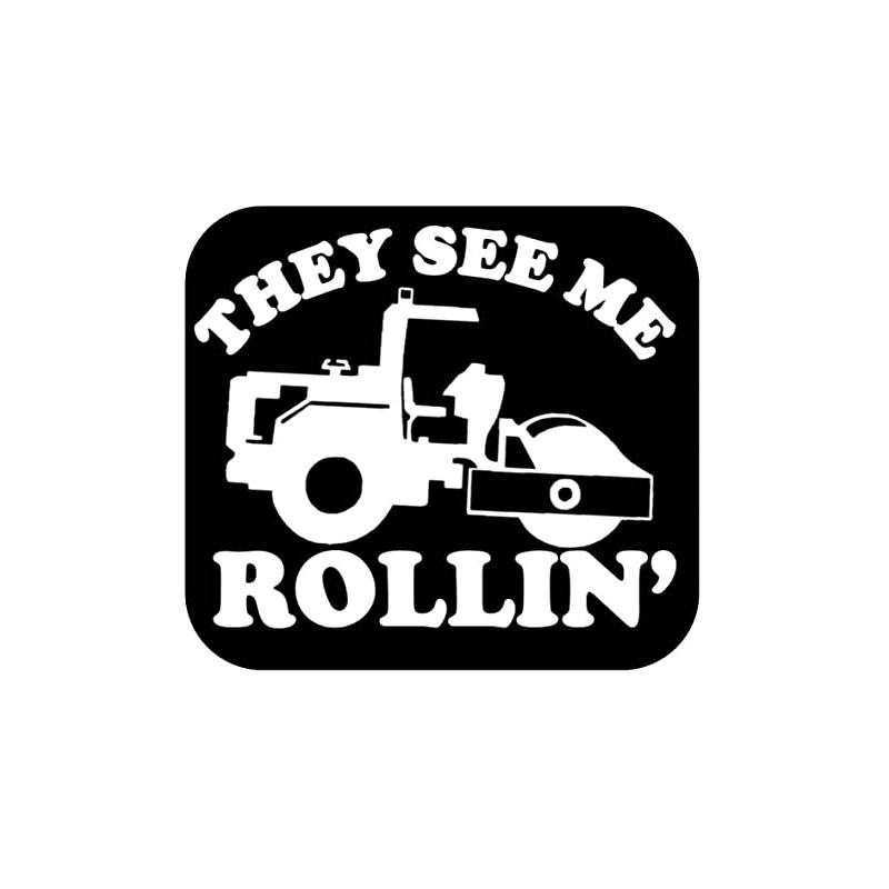 Compactor Sticker See Me Rollin OS 226 vinyl 6" Decal