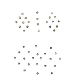 Bindi Pack of 4 Crystal Designer Bindis Jewel for Forehead Face Tikka Multicolored Bindiya Stickers Adhesive Stone Indian Traditional Bindi Body Tattoos for Women Girls Bride Mothers day mom Gifts