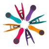48 Clothes Pegs with Feathers Made of Rustproof Stainless Steel