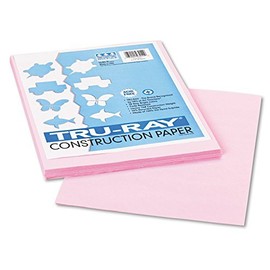 Pacon Recycled Fade-Resistant Construction Paper, 76#, 9X12, Pink, 50/Pack Pac103012 by Pacon
