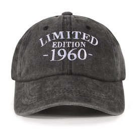 NOEMIN 64th-1960 Birthday Gifts for Men,Dad Birthday Gift - Baseball Caps Mens Cotton Adjustable Vintage