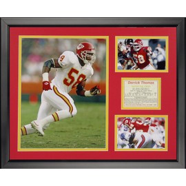 Legends Never Die Derrick Thomas Framed Photo Collage, 16" x 20", (19717A)