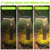 BRIMMEL Solar motion Pathway Lights Outdoor, 2 Pack Solar Powered