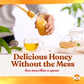 2pk Honey Dippers | 16cm | Rustic Wooden Honey Spoon for Drizzling Honey | Made from Cherry Tree Wood | Honey Dipper | Honey Spoon Dipper | Kitchen Accessories | Honey Stirrer Server | Honey Drizzler