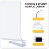 JOY DECOR 6 Pack Acrylic Clear Shelf Dividers for Closets